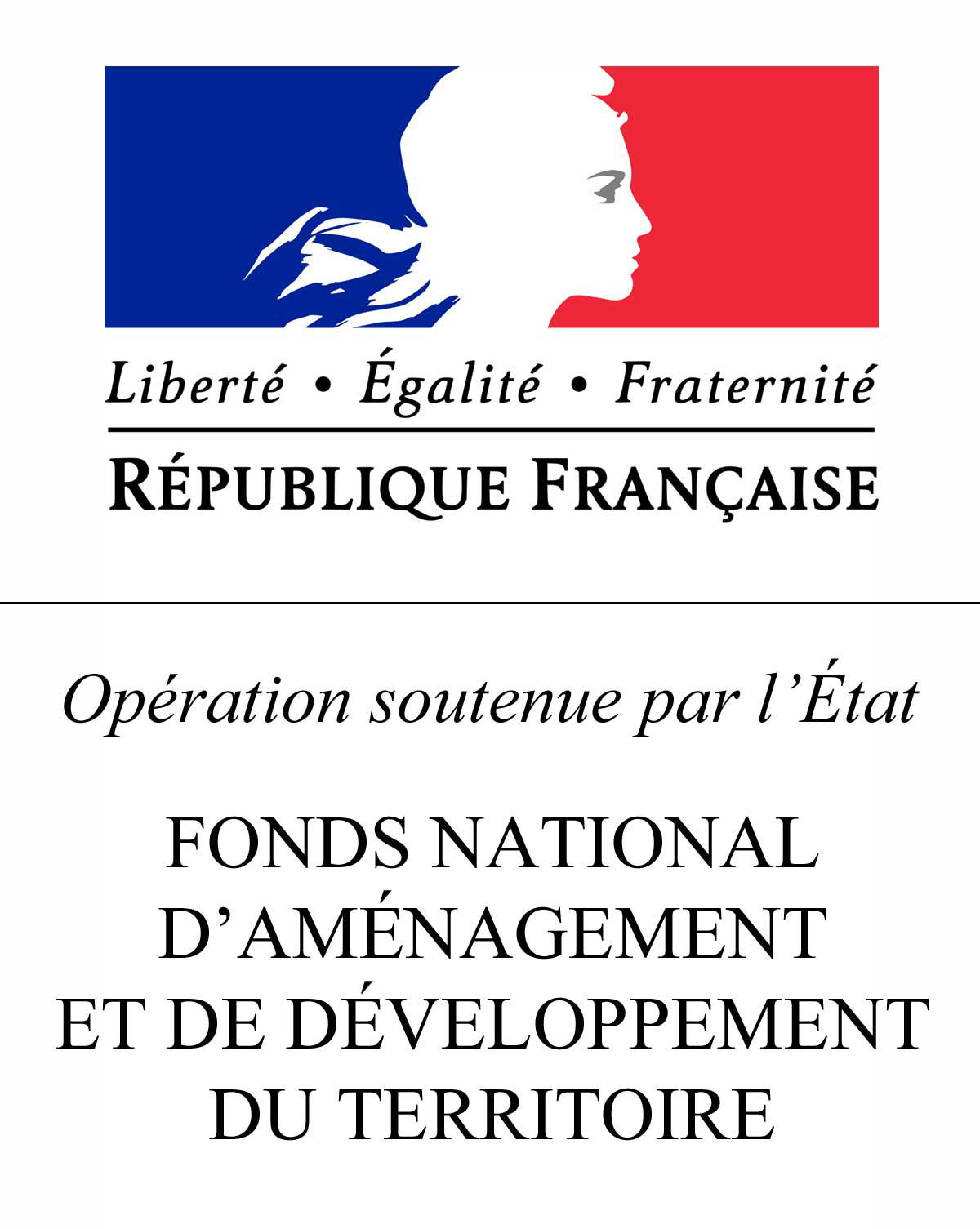 logo drapeau français Marianne fnadt fond national d'aménagement et de développement du territoire